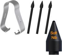 [3 Unités] Original Felt Souple Pointes de Remplacement pour Samsung S Pen Galaxy Tab S6 Lite/S10 FE/S10 FE+ Plus/S10 Ultra/S10+ Plus/S9 FE+ Plus/S9+ Plus/S9 FE/S9/S9 Ultra/S8/S7, Blanc