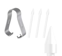 [3 Unités] Original Felt Souple Pointes de Remplacement pour Samsung S Pen Galaxy Tab S6 Lite/S10 Lite/S10 FE/S10 FE+ Plus/S10 Ultra/S10+ Plus/S9 + FE FE+ Plus Ultra/S8/S7 FE, Blanc