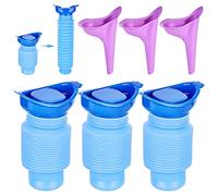 3 urinoirs rétractables - 750 ML - Urinoir d'urgence réutilisable - Bouteille d'urine en Pot - Toilette Mobile Portable - Toilette de Voyage d'urgence pour Enfants, Adultes, embouteillage, Camping