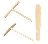 3 ustensiles à crêpes en bois