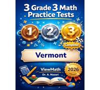 3 Vermont SBAC Grade 3 Math Practice Tests: Full-Length Test Prep with Detailed Answer Explanations