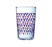 3 verres forme haute 30cl Trigone Pourpre Luminarc