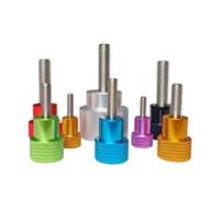 3 vis à oreilles en aluminium M3 M4 M5 M6 tête moletée, filetage acier inoxydable, serrage manuel De Machines Instrumentation Appareils éLectroméNag(Purple,M6X20)