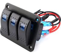 3 vitesses 12-24V panneau à bascule avec lumière LED pour RV Auto Marine Boat