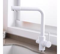 3 voies de cuisine robinet d'eau potable robinet d'eau doré filtre à boire Taps à boire à 360 ° Berceur de cuisine pivotante avec 2 levier (or) Beauty Comes