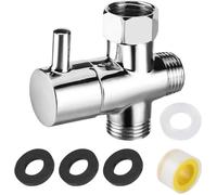 3 Voies Douche G1/2"" Vanne de Commutation en Laiton, 3 Voies Soupape, Robinet Wc 3 Voies, Convient pour le Détournement de Tuyau