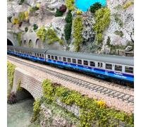 3 voitures "Airport Express" type Silberlinge, DB, EP IV - MARKLIN 43815 - HO 1/