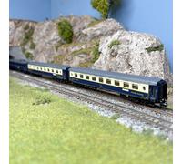 3 voitures "Edelweiss Pullmann Express", fourgon DD3, 1 voiture VPC, VP, CIWL, E