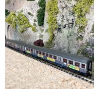 3 voitures Silberling Publicitaires DB Ep V-N 1/160-MINITRIX 18213