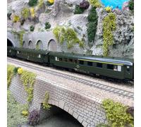3 voitures voyageurs (ex DRG), PKP, Ep IV - ROCO 6200058 - HO 1/87
