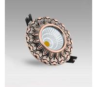 3 W/5 W/7 W LED éclairage encastré mince panneau de bronze européen rétro COB Downlight ultra lumineux intégré vers le bas avec pilote LED en aluminium installation de rénovation simple vers le bas