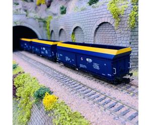 3 wagons autodéchargeurs à 4 essieux série Fals, PKP Cargo, Ep VI - RIVAROSSI HR