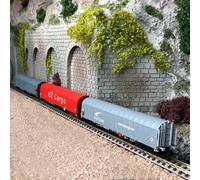 3 wagons bâchés Rilns cargo Ep VI -N 1/160-MINITRIX 15116