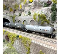 3 wagons citernes type Zacns, GATX loué à Wascosa, Ep. V et VI - ROCO 6600143 -