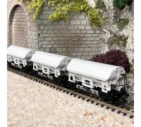 3 wagons de fret à déchargement latéral Ep IV -N 1/160-MINITRIX 15511