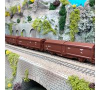 3 wagons tombereaux à toit coulissant Tbis, NSB, EP IV - MARKLIN 47302 - HO 1/87