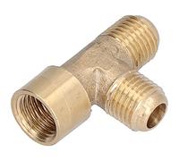 3 - Way Brass Pneumatic Fitting | External Threaded Pneumatic Adapter for Pneumatic Compressors/Tools/Systems | Oxidation - Defiant & Leak - Defiant Connector