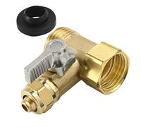 3 Way Inlet Ball Valves Integrated Brass Construction Triple Port Water For Water Flows Control Erosion Resistance Brass For Kitchen And Bathroom