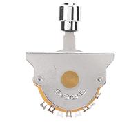 3 Way Pickup Selector Switch | Metal Guitar Accessory Replacement Part | Sturdy Switch Component for Electric/Bass Guitars | Chrome Plated, Easy Installation