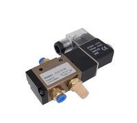 3 Way Port 2 Position 3V210-08 Normally Closed DC12V 24V AC220V Pneumatic Air Solenoid Valve Electric Control Gas Magnetic Valve(With 8mm,3V210-08NC DC12V)