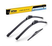 3 Wipers 26"/17"/12" Remplacement pour NISSAN ROGUE 2021-2015 Pathfinder 2019-2013, 26 pouces+17 pouces lames d'essuie-glace à vent avec lame d'essuie-glace arrière de 12 pouces - Qualité d'origine