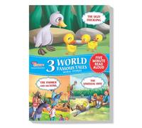 3 World Famous Tales Moral Stories : (The Ugly Duckling + The Unusual Ride + The Farmer and his Sons) (English and Hindi Edition)