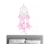 3 Worlds Dream Catcher Attrape-rêves en plumes de rotin Attrape-rêves de mariage Boho Attrape-rêves LED à suspendre Multicolore Lot de 3 décorations à suspendre pour voiture Fait à la main