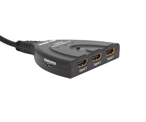 3 x 1 commutateur HDMI (3 x entrée HDMI vers 1 x Sortie HDMI pour Commutation Automatique/Manuelle