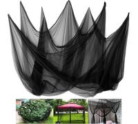 3 x 10 m Filet Moustiquaire, Noir Filet Anti Insecte avec 100 Serre-Câbles | Voile Anti Insecte Potager Utilisé pour Protéger Les Légumes, Les Fruits, Les Fleurs et Les Plantes des Insectes