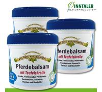 3 x 200 ML Baume de Cheval Avec Griffe Du Diable 2 IN 1 Original Trachten