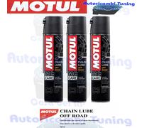 3 x 400 ML Graisse Spray Pour Chaîne Moto MOTUL C3 Chaîne Lube Off Road Et Quad