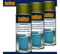 3 x 400 ML Peinture Belton Spécial Hammerschlag-Lack Or Imperméable