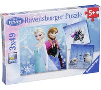 3 x 49 pièces Ravensburger Kinder Puzzle Disney Frozen Aventure au pays de l'hiver 09264