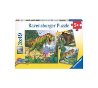 Ravensburger - 09358 8 - Puzzle - Les Maîtres de La Préhistoire - 3X 49 Pièces