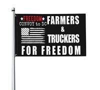 3 x 5 Drapeau America Freedom Convoy 2022 Stop The Mandates Flag Mandat Freedom Support Trucker Convoy Flag Mandat Free Outdoor Flag avec œillet en métal sans mât de drapeau