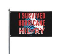 3 x 5 J'ai survécu à l'ouragan Hilary Drapeau Bannière Priez pour la Californie Drapeau fort pour l'extérieur Ouragan Hilary Survivor Flag Sign God Bless California Flag avec œillets métalliques sans