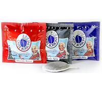 3 x 50 dosettes Café Borbone (affutage dégustation 50 dosettes mélange noire, 50 Bleu et 50 red)