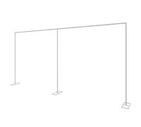 3 x 6 m - Support de toile de fond robuste - Avec bases lestées en acier inoxydable - Pour fête de mariage - Pour photographie