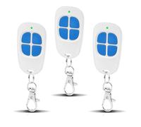 3 x AAM0049 Télécommande Portail et Garage - Compatible SCS Sentinel - 433,92 MHz - 4 Canaux - Code Secret Tournant & Portée Longue - Bleu