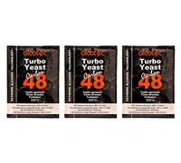 3 X Alcotec Carbon 48 Turbo Levure avec Charbon actif