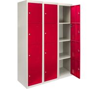 3 x armoires à casiers Armoire vestiaire Armoire à casiers en acier Vestiaire
