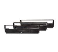 3 x bande d'encrage vhbw de type C13S015637, C13S015021, S015637 pour imprimante matricielle Epson LQ850+, LQ870, LQQ400+, LX300, LX400, LX800, LX810