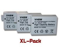 3 x batterie Li-Ion 800mAh (7.4V) pour appareil photo Canon EOS 450D, 500D, 1000D et Digital Rebel XSi, etc. Remplace : LP-E5.