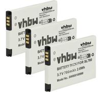3 x Battery Compatible with Auerswald COMfortel M-520,M-720,M-710 Fixed Wireless Phone (700mAh,3.7V,Li-Ion)