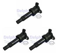 3 x Bobine d'allumage DELPHI pour HYUNDAI, KIA PICANTO II, PICANTO III, i10 I