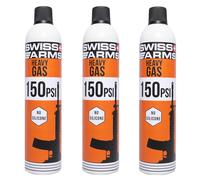 3 X Bouteilles De Gaz Sec Gbb Nbb Swiss Arms 150 Psi 600 Ml