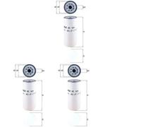 3 x Bride de tuyau d'échappemente à huile MAHLE pour BMC, DAF, DENNIS, ERF,