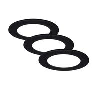 3 X Briloner LED Encastrés Noir Rond Ø12cm IP44 7W 840 Blanc Neutre 4000K