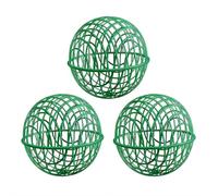 3 x Cage à poules détachable en forme de balle, boule roulante blanche creuse ronde, cage en balles mobiles résistante aux intempéries pour poules et petits animaux, convient pour ferme (vert50cm)