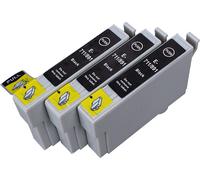 3 x Cartouche d'encre avec puce compatible Epson C13T07154010, C13T08954010, T0715, T0895 pour imprimantes Stylus D120, Stylus D78, Stylus D92, Stylus DX4000, Stylus DX4050, Stylus DX4400, Stylus